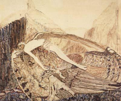Vasily Surikov The Fallen Demon,on the death of Mikhail Vrubel (mk19)